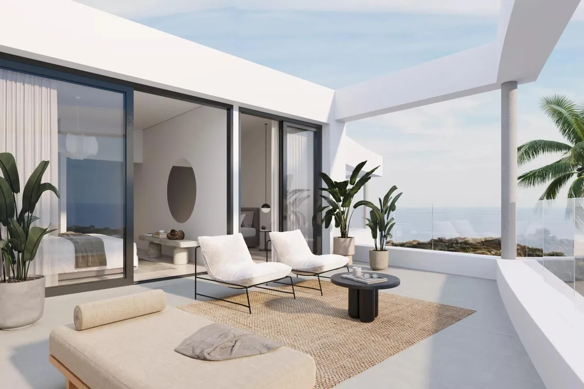 Toit-terrasse vue mer à Aalto Residences Mijas