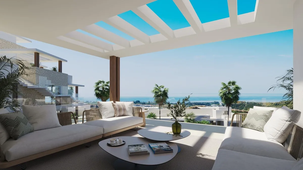 Immeubles d'Altezza Suites Estepona sur la colline avec vue mer