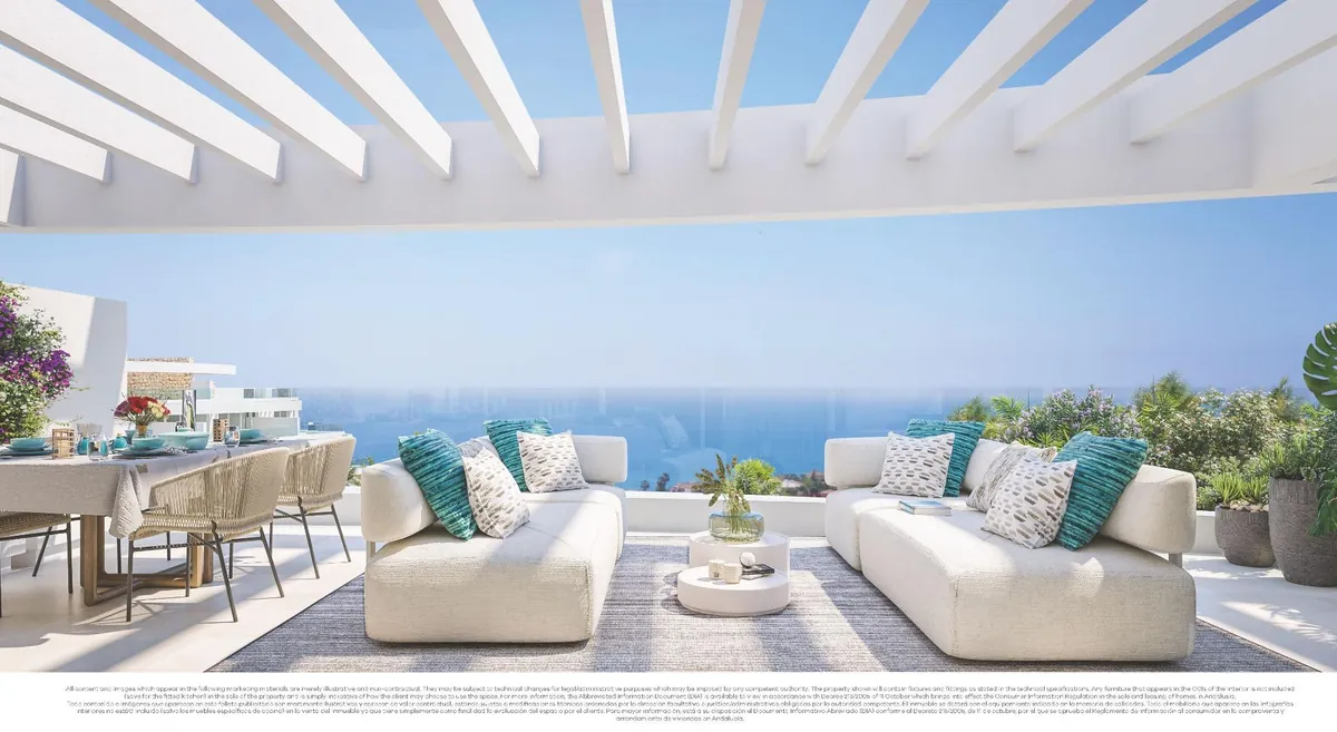 Penthouse d'Altos de Royal Palms avec vue sur la mer à La Cala de Mijas