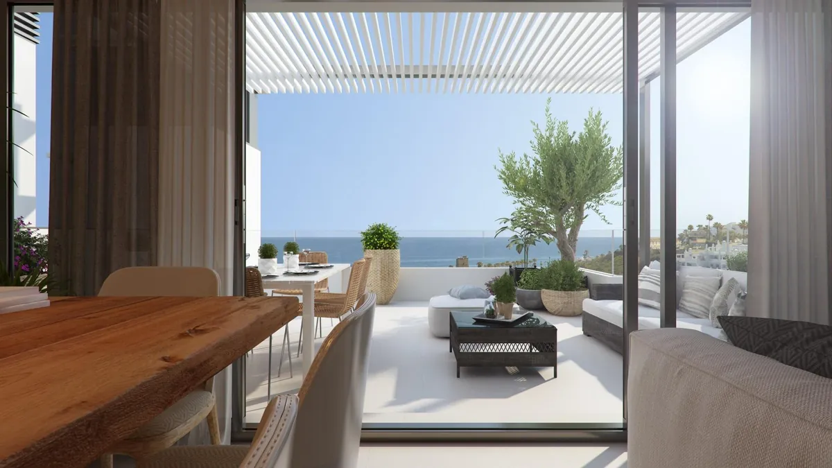 Gemeenschappelijk zwembad van het complex Arrecife in Casares