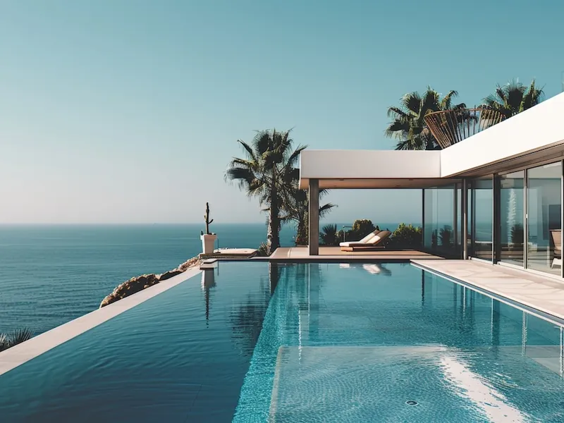 Biens de revente à vendre à Marbella : villa avec piscine et vue mer