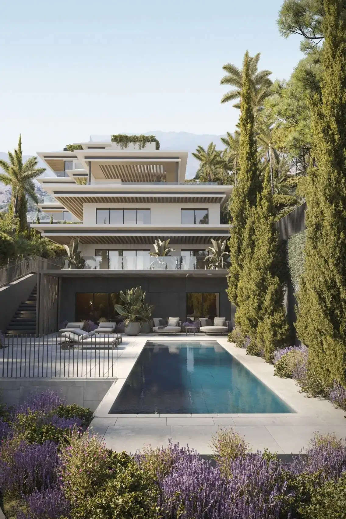 Piscine extérieure panoramique à Emerald View Mijas