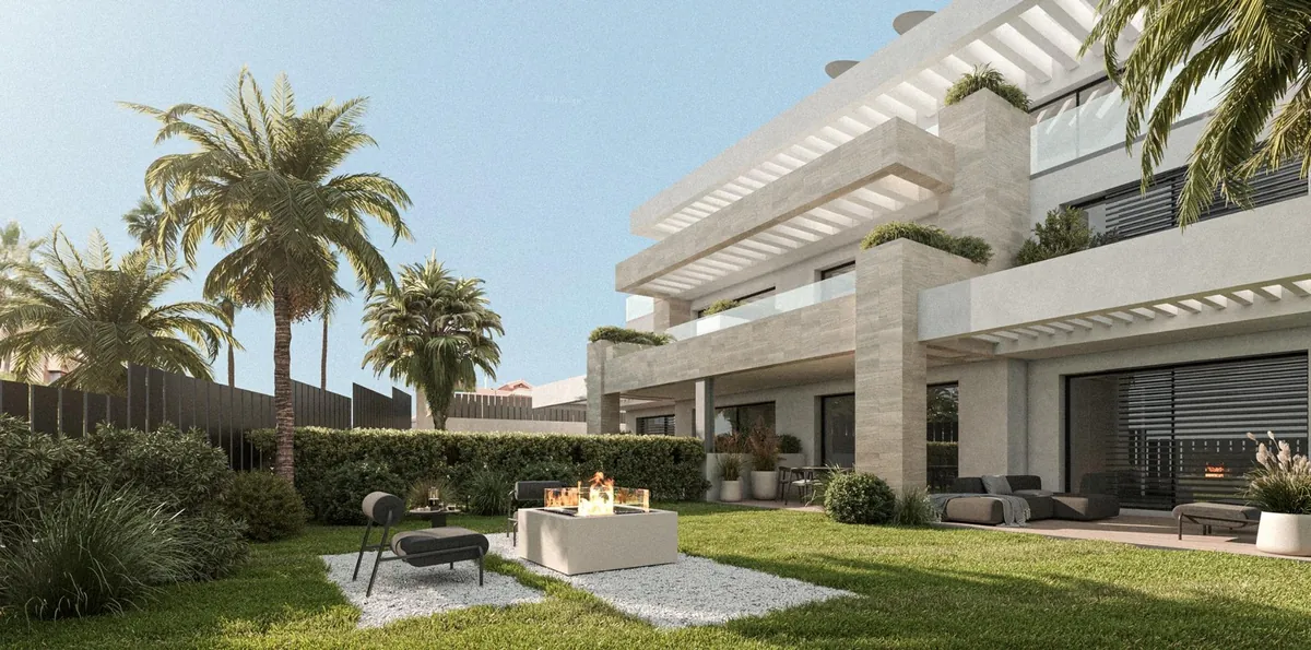 Façades modernes avec grandes baies d'Equilibrio Apartments à Buenas Noches