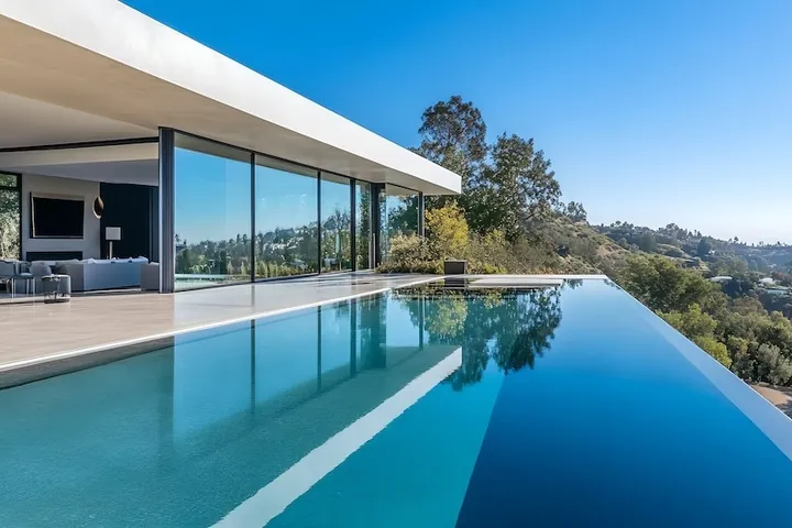 Acheter une maison à Marbella : villa avec piscine à débordement