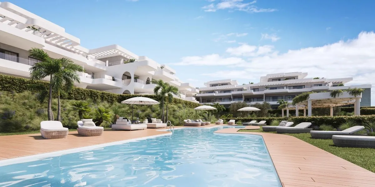 Immeubles blancs et modernes de Lagumare 41 à Reinoso, Estepona