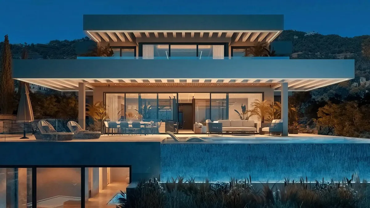 Villa neuve Madroñal Villas avec vue mer à Benahavís