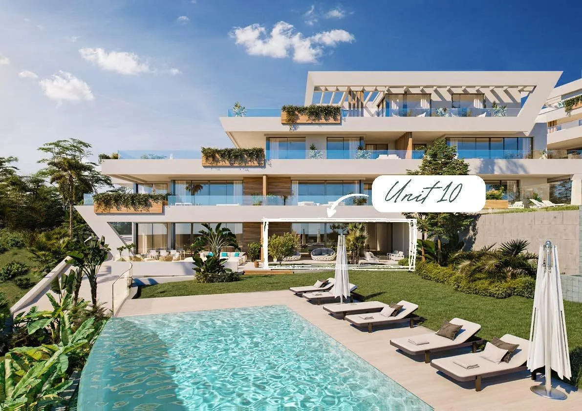 Gelijkvloers appartement in Marbella Sunset met terras en zeezicht