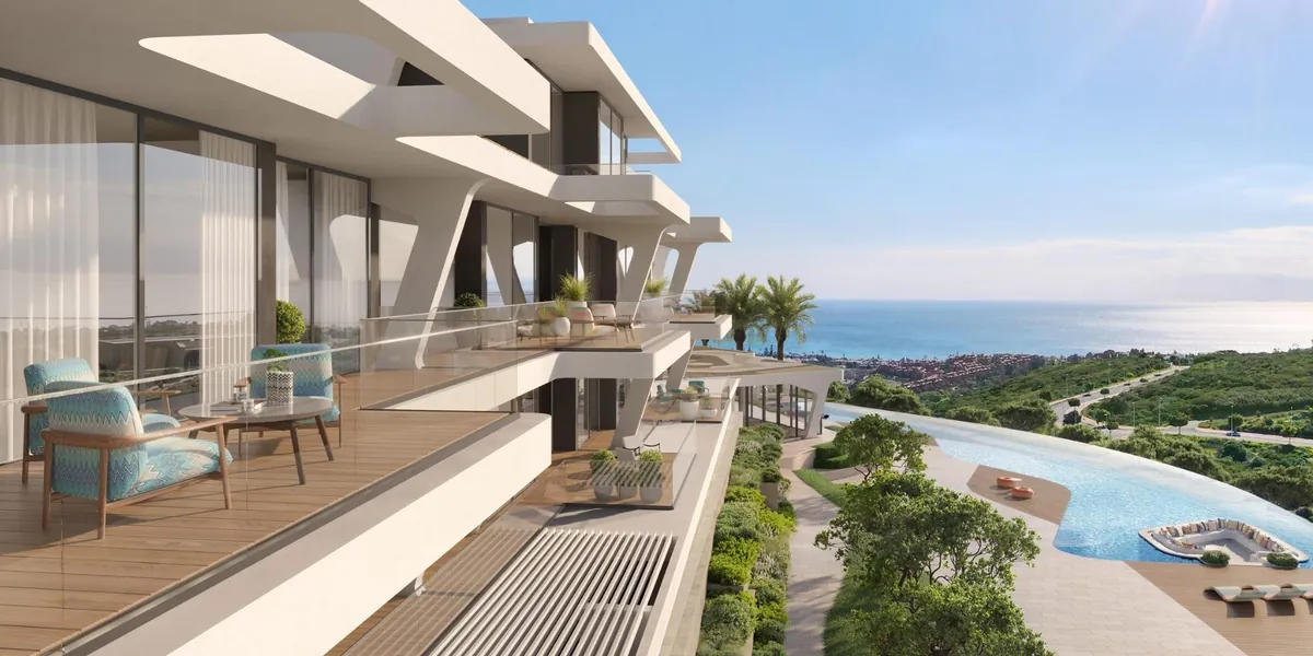 Salón con interiorismo de Missoni en un piso de Marea