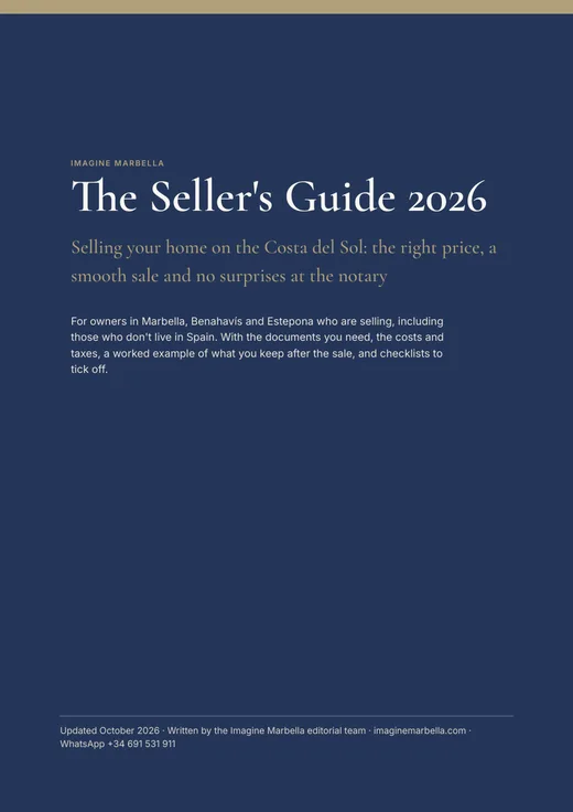 Wat kost het om een woning in Spanje te verkopen? Alle kosten op een rij 4 Sellers’ guide 2026 by Imagine Marbella