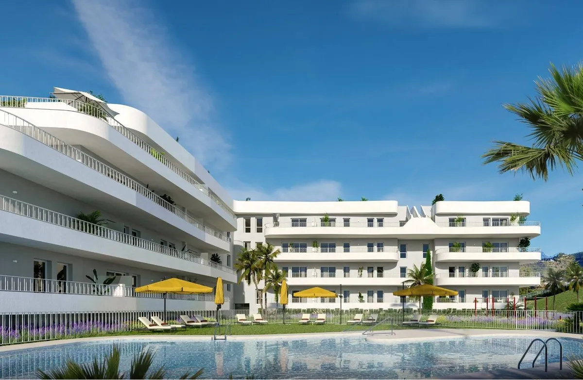 Les deux bâtiments de Sunset Views dans le quartier de Los Pacos à Fuengirola