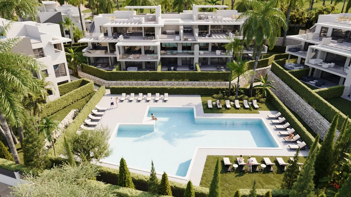 Sunway Residence, Estepona 2 Piscine et jardins de la résidence Sunway Residence