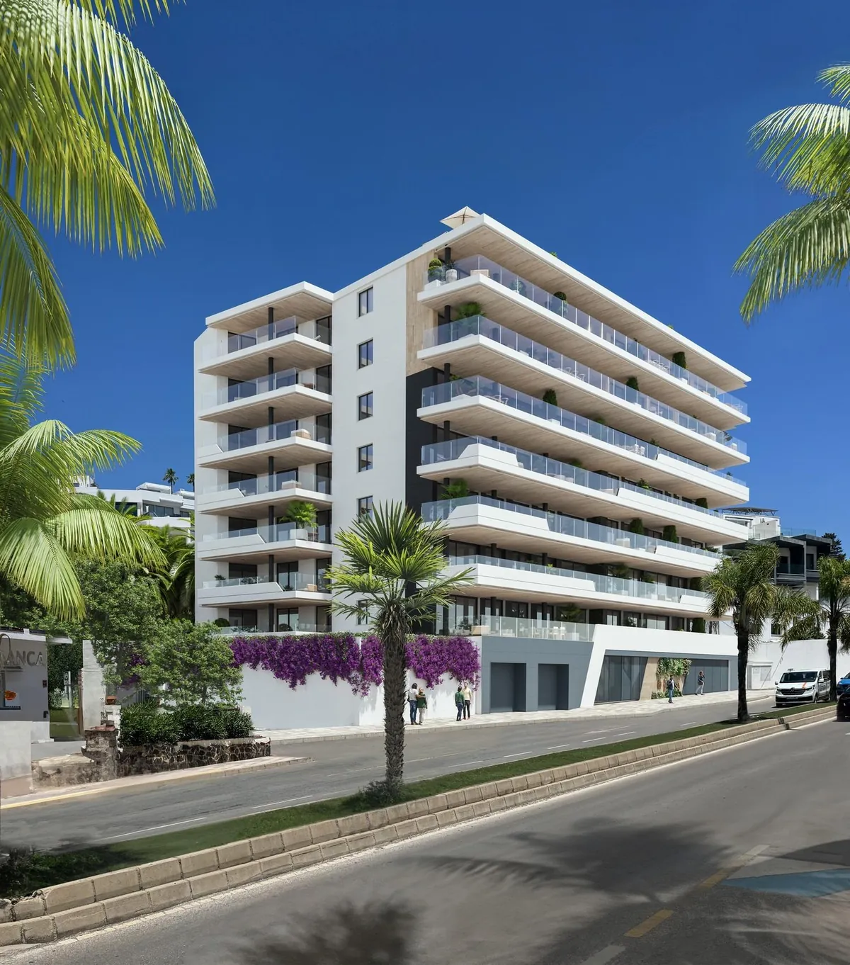 Torre Biznaga, Fuengirola 2 Piscine à débordement sur le toit de Torre Biznaga avec vue mer