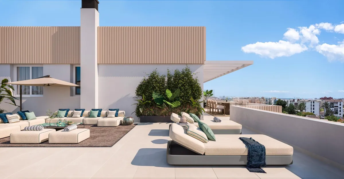 Piscine commune et jardins de Zenith Estepona