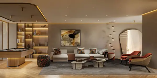 AÍDA, Golden Mile, Marbella: living room