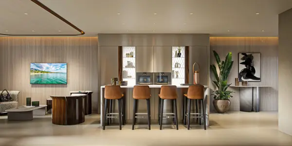 AÍDA, Golden Mile, Marbella: kitchen with breakfast bar
