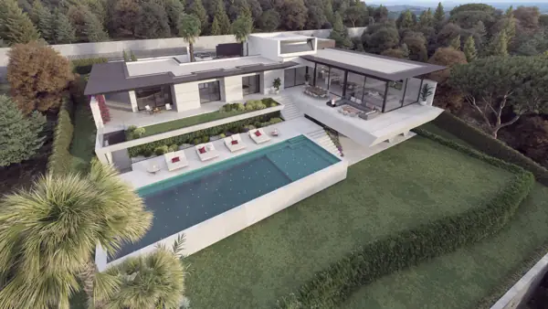 Villas Alcalá, Nueva Andalucía, Marbella, Villa Alcalá 70: villa con piscina y jardín