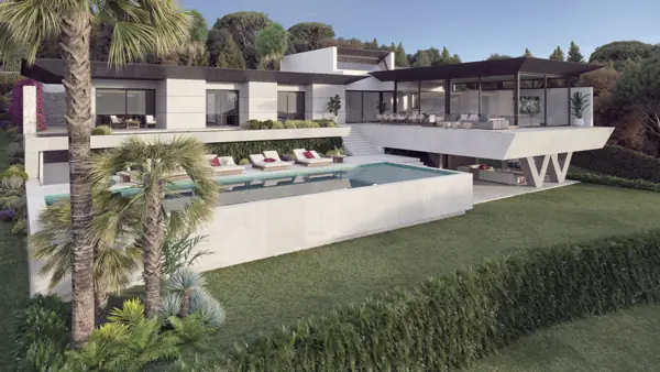 Villas Alcalá, Nueva Andalucía, Marbella, Villa Alcalá 70: villa con piscina y jardín