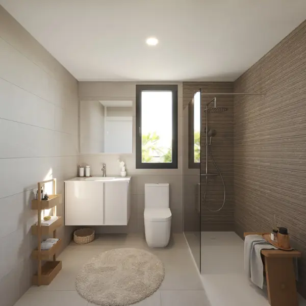Biznaga, Las Lagunas, Mijas: badkamer