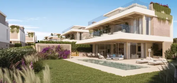 Kora Residences, Estepona: villa met eigen tuin en zwembad (3D-weergave)