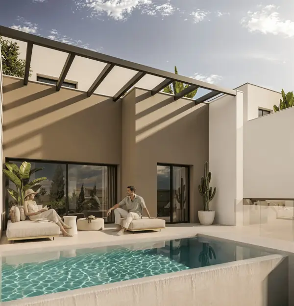 Martagina Hills, Manilva: terrace with private pool