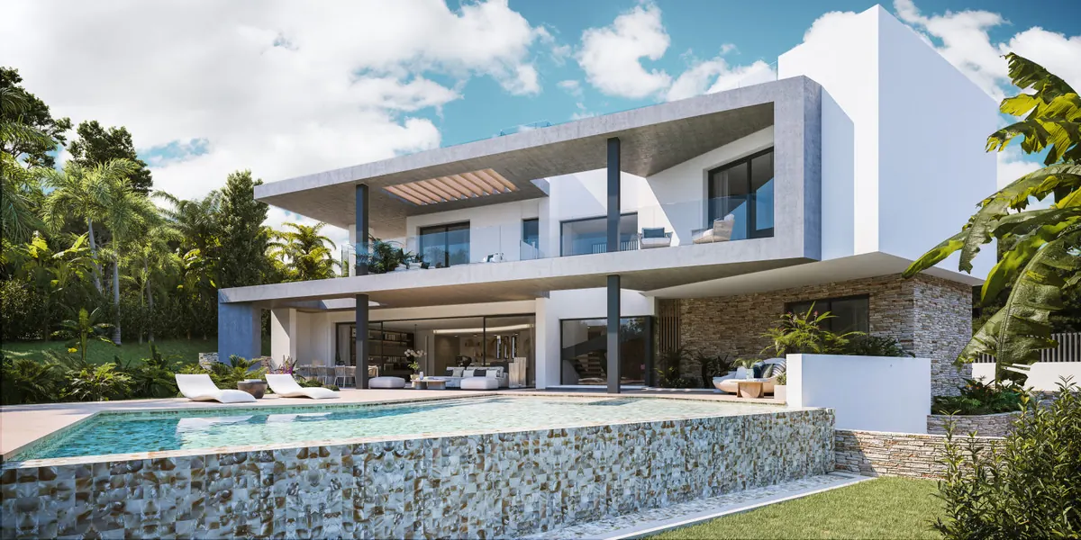 Noura Villas, Golden Mile, Marbella, Villa Moon : villa avec piscine et jardin