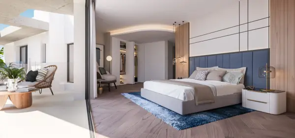 Noura Villas, Golden Mile, Marbella, Villa Moon : chambre avec dressing