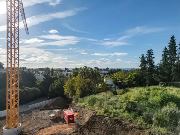 Noura Villas, Golden Mile, Marbella, Villa Moon : chantier, avancement des travaux
