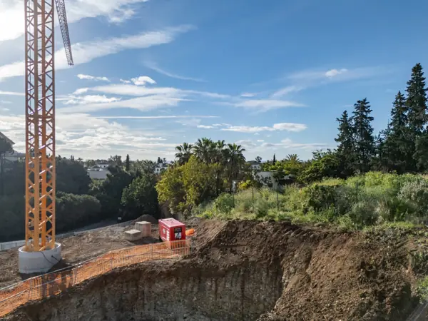 Noura Villas, Golden Mile, Marbella, Villa Moon : chantier, avancement des travaux