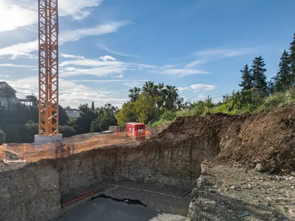 Noura Villas, Golden Mile, Marbella, Villa Moon : chantier, avancement des travaux