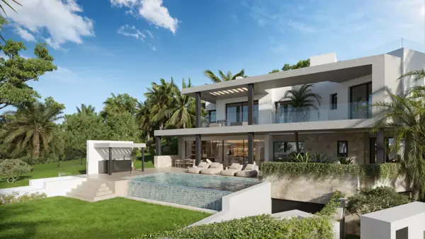 Noura Villas, Golden Mile, Marbella, Villa Sky : villa avec piscine et jardin