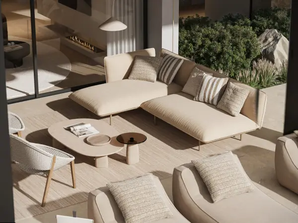 Noura Villas, Golden Mile, Marbella, Villa Sky : terrasse avec salon de jardin