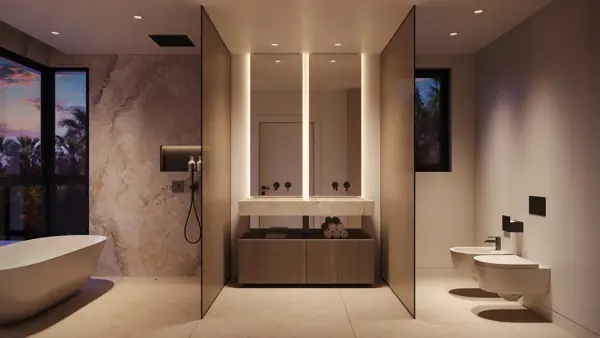 Noura Villas, Golden Mile, Marbella, Villa Sky : salle de bains