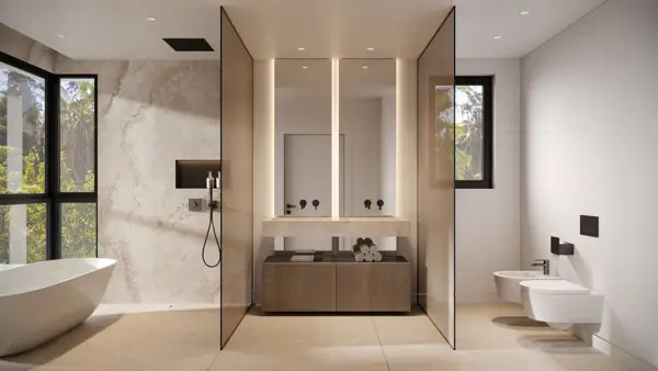 Noura Villas, Golden Mile, Marbella, Villa Sky : salle de bains