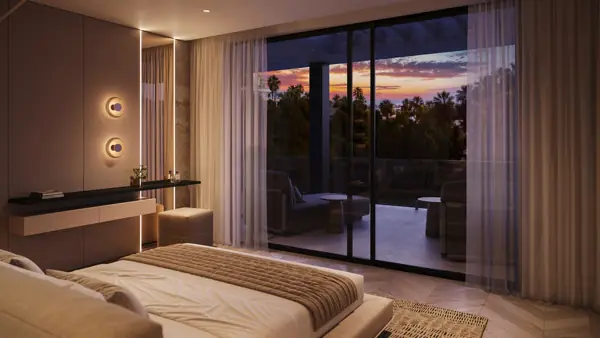 Noura Villas, Golden Mile, Marbella, Villa Sky : chambre