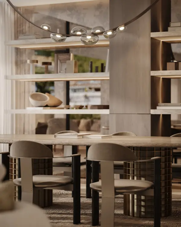 Noura Villas, Golden Mile, Marbella, Villa Sky : bibliothèque