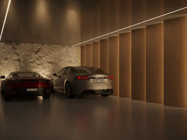 Noura Villas, Golden Mile, Marbella, Villa Sky : garage