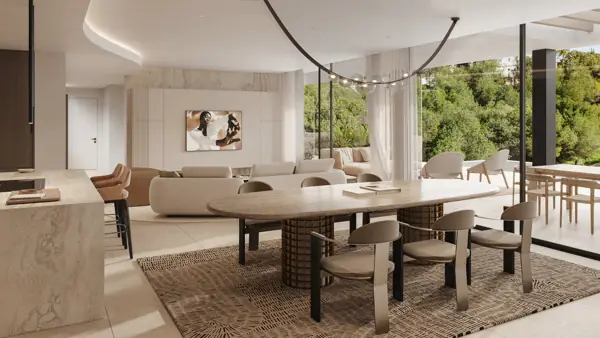 Noura Villas, Golden Mile, Marbella, Villa Sky : salle à manger