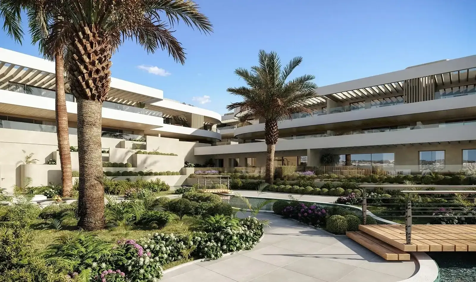 Omnia, a new development in El Campanario, Estepona (3D render)